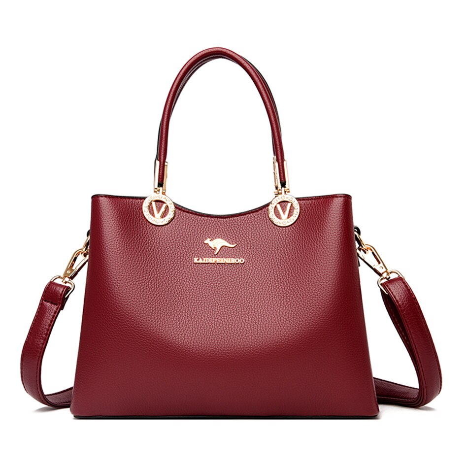 Women’s Top-Handle Designer Vintage Shoulder Bags Large Capacity W 27 x H 20 x T 12cm