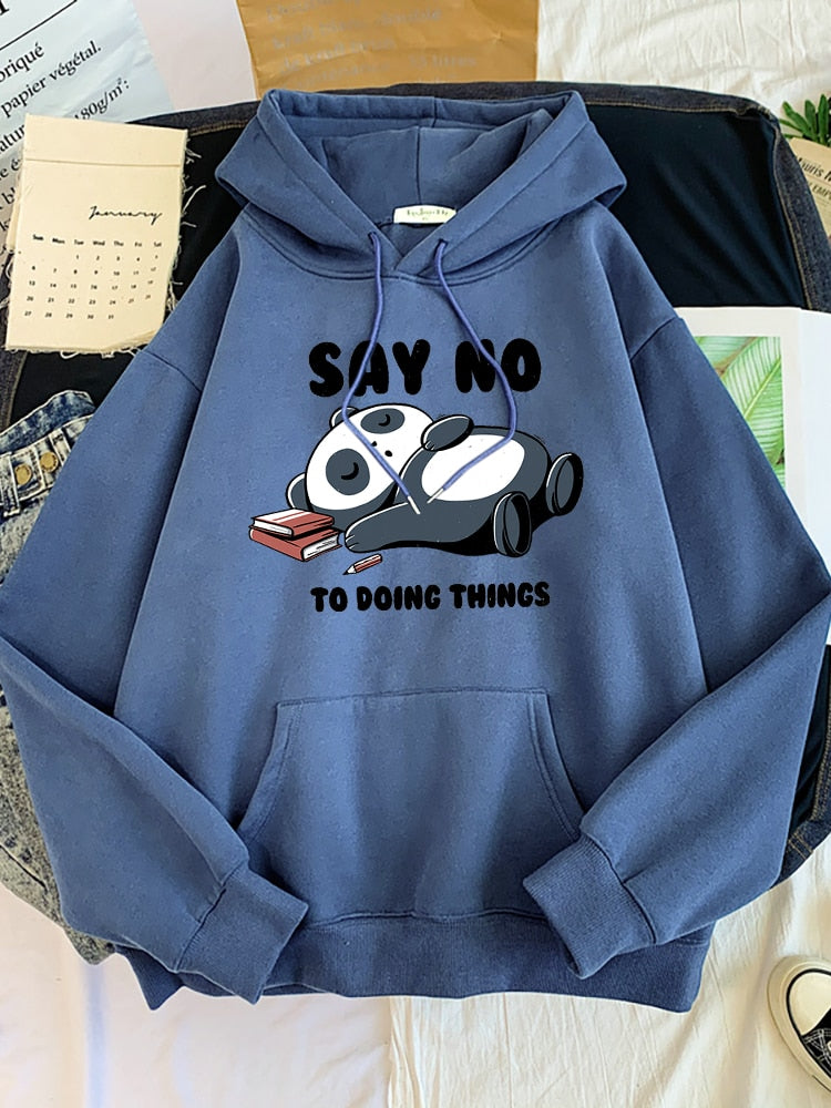 Women’s Sleeping Panda Hoodie Fashion Sweatshirt