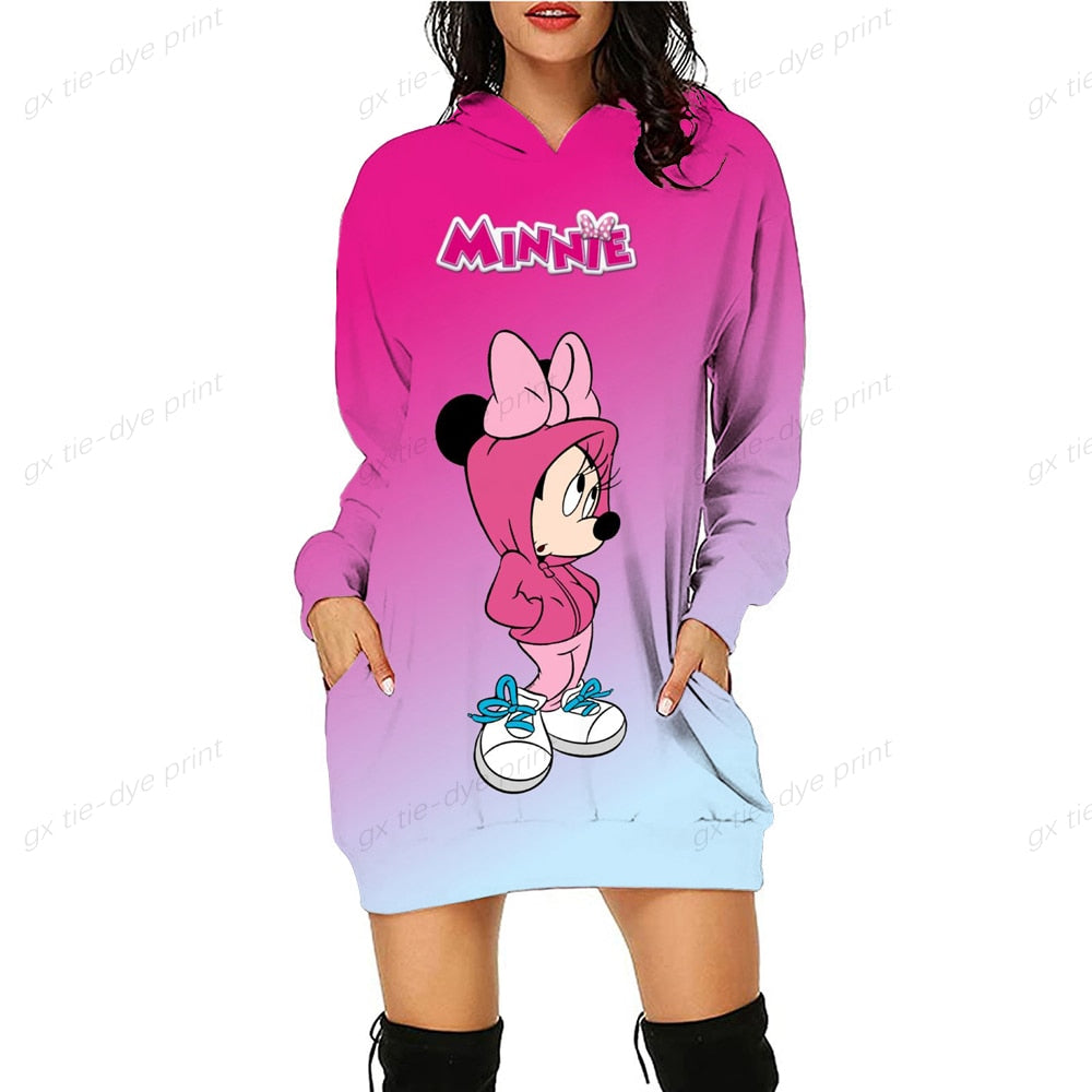 Women’s Mickey Hoodie Fashion Sweatshirt Dress