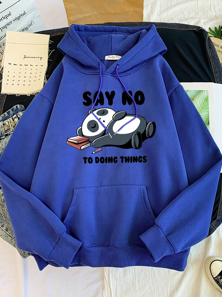 Women’s Sleeping Panda Hoodie Fashion Sweatshirt