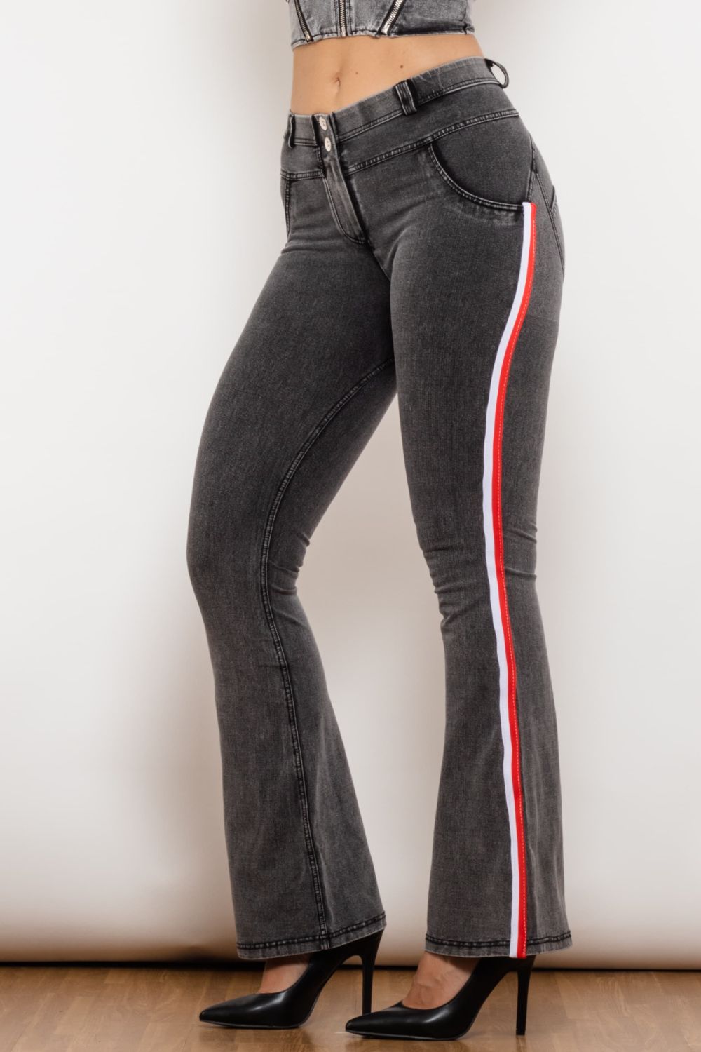 Women’s Side Stripe Bootcut Jeans