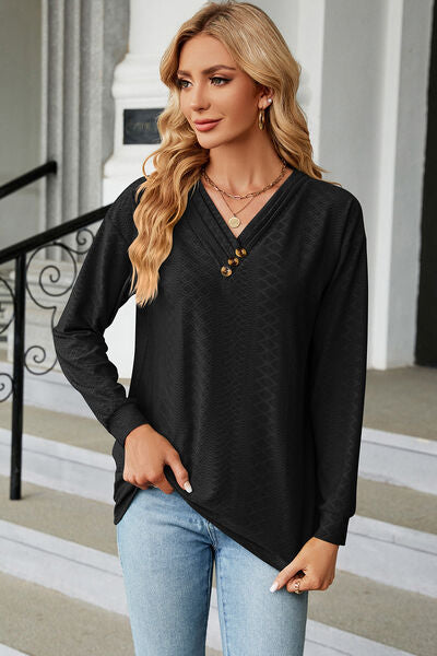 Women’s V-Neck Long Sleeve T-Shirt