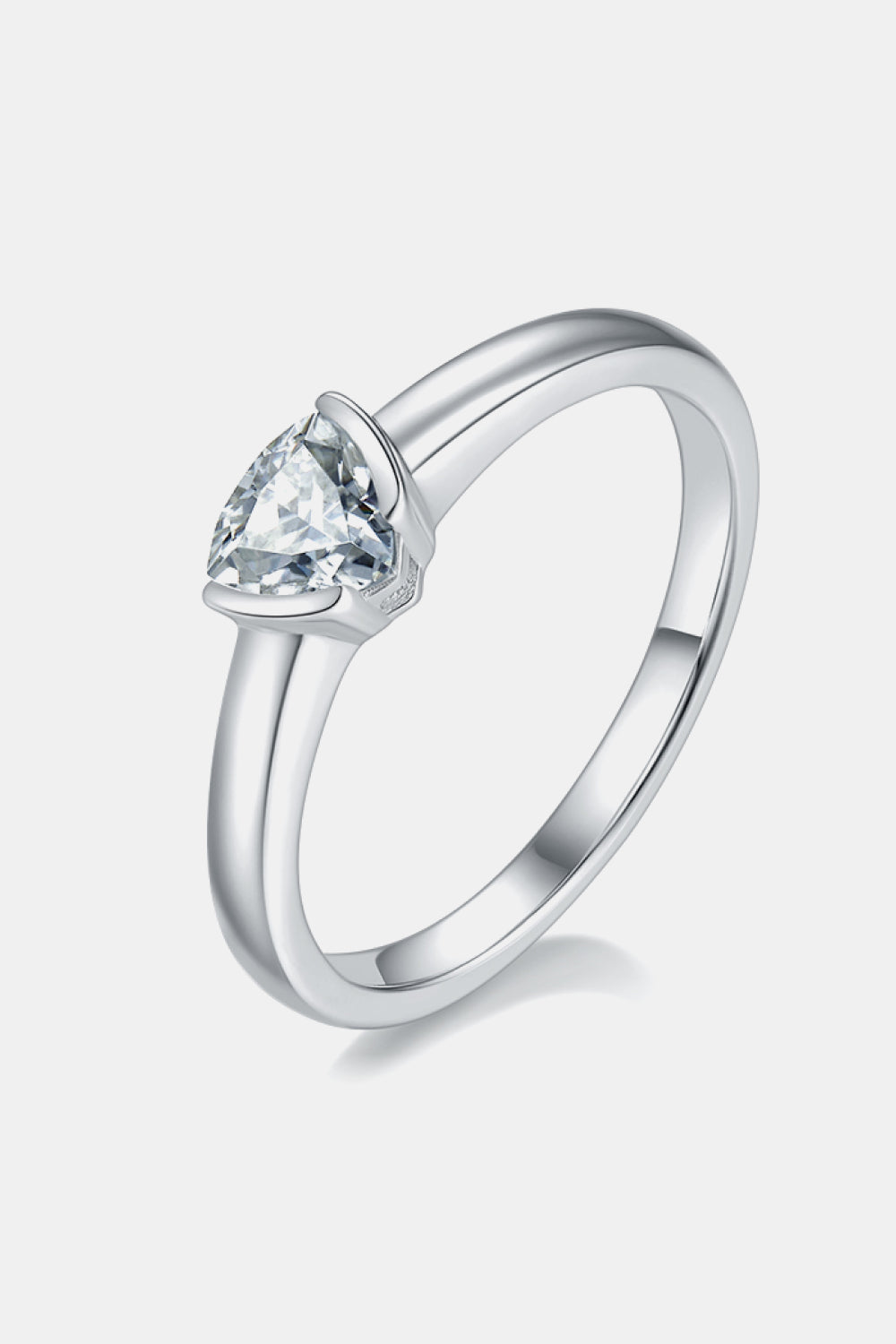 Women’s Moissanite 925 Sterling Silver Solitaire Ring