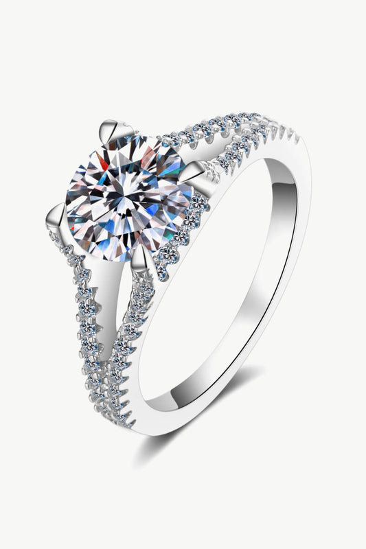 Women’s Stylish Moissanite Sterling Silver Ring