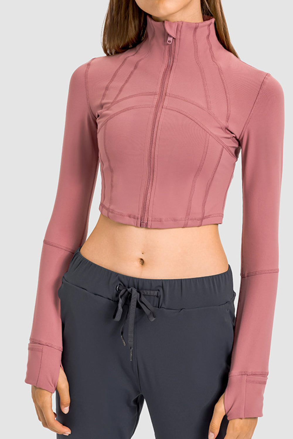 Women’s Zip Front Cropped Sports Jacket