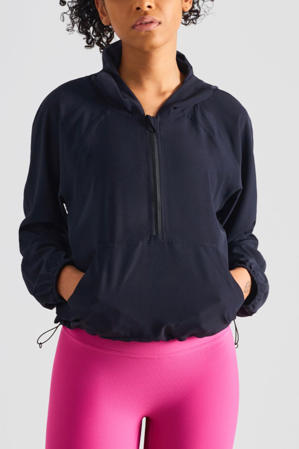 Women’s Half-Zip Hooded Sports Top