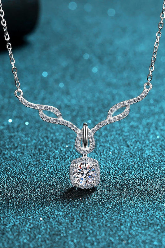 Women’s Right On Trend Moissanite Pendant Necklace