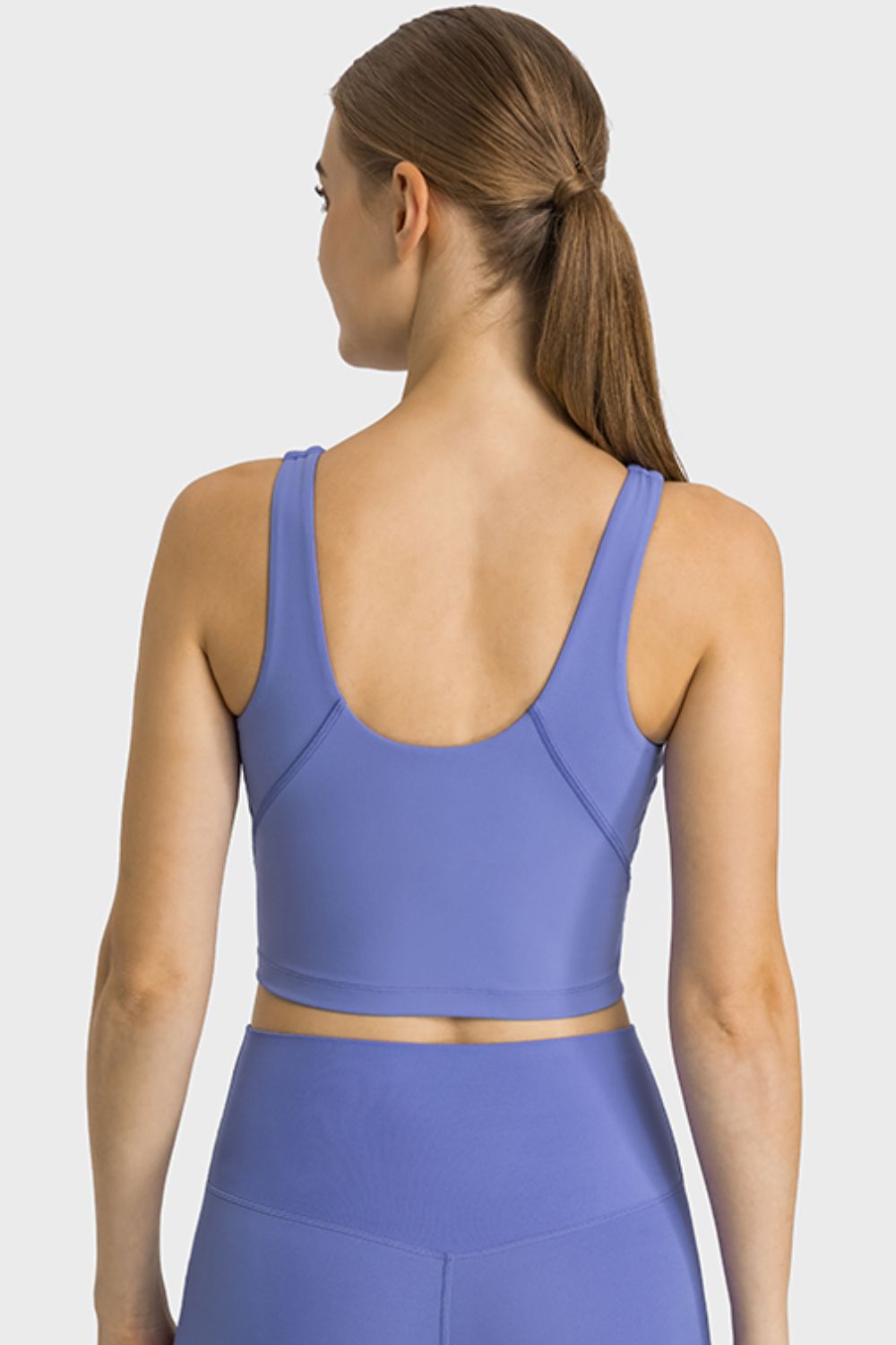Women’s Feel Like Skin Highly Stretchy Cropped Sports Tank