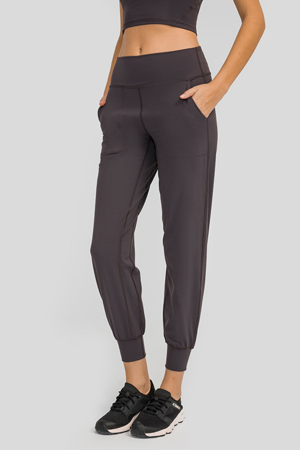 Women's Wide Waistband Slant Pocket Pants Size 4-12