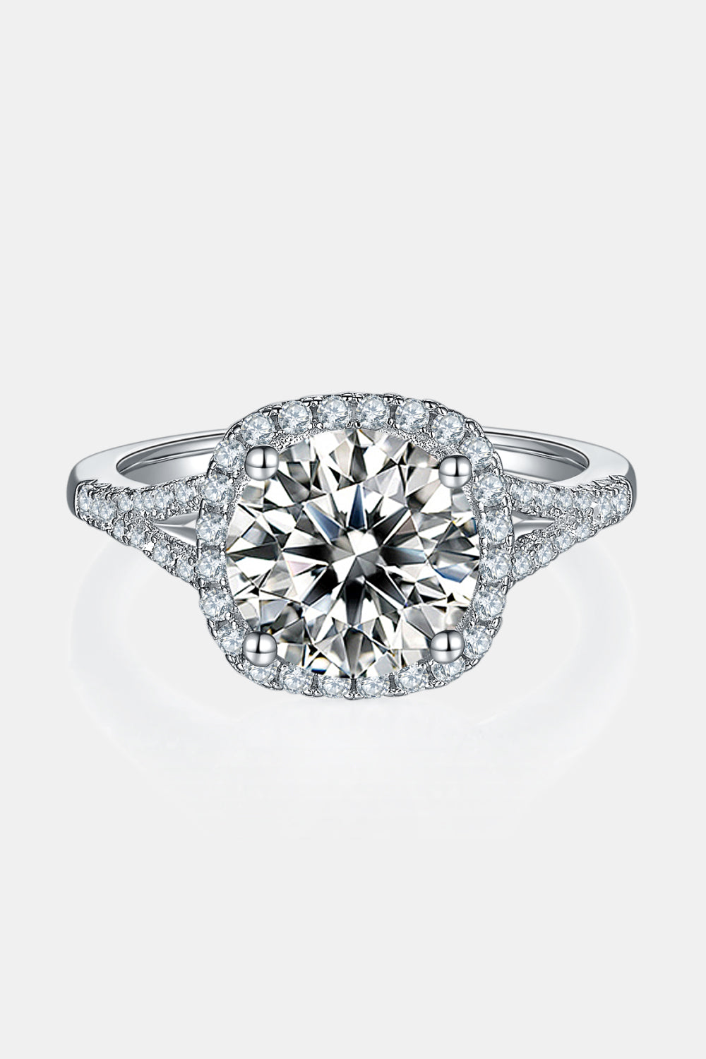 Women’s 3 Carat Moissanite Halo Ring