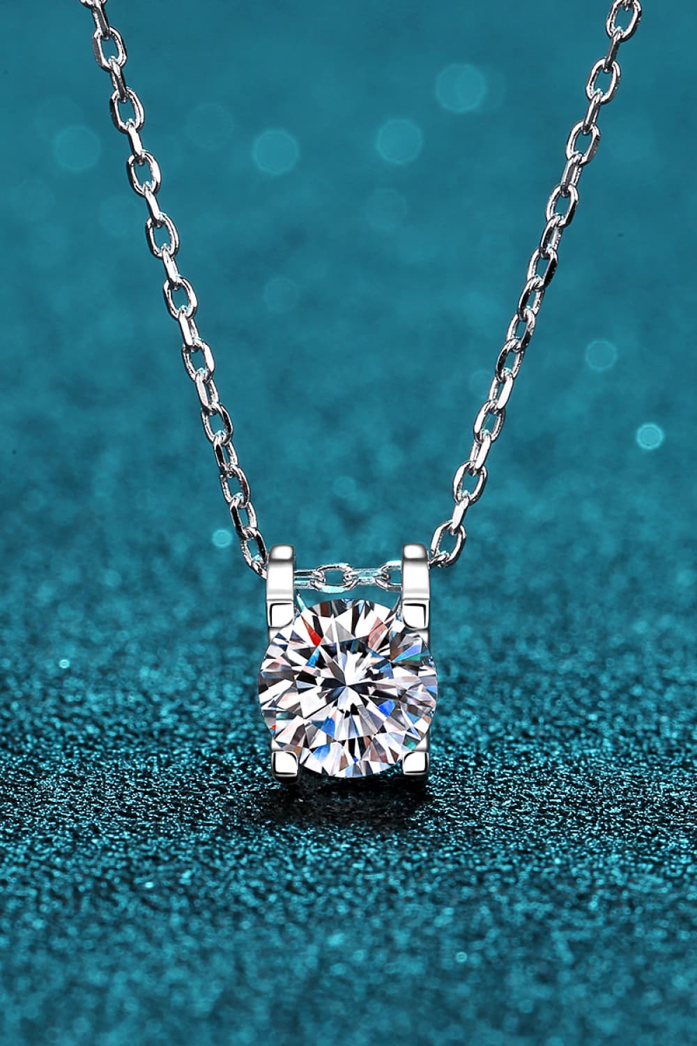 Women’s Moissanite 925 Sterling Silver Necklace