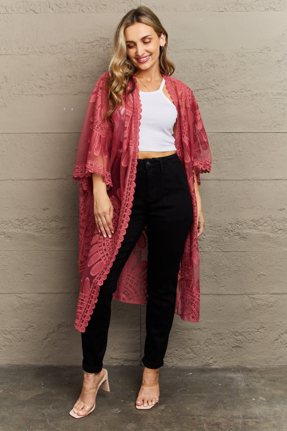 Women’s Justin Taylor Legacy Lace Duster Kimono