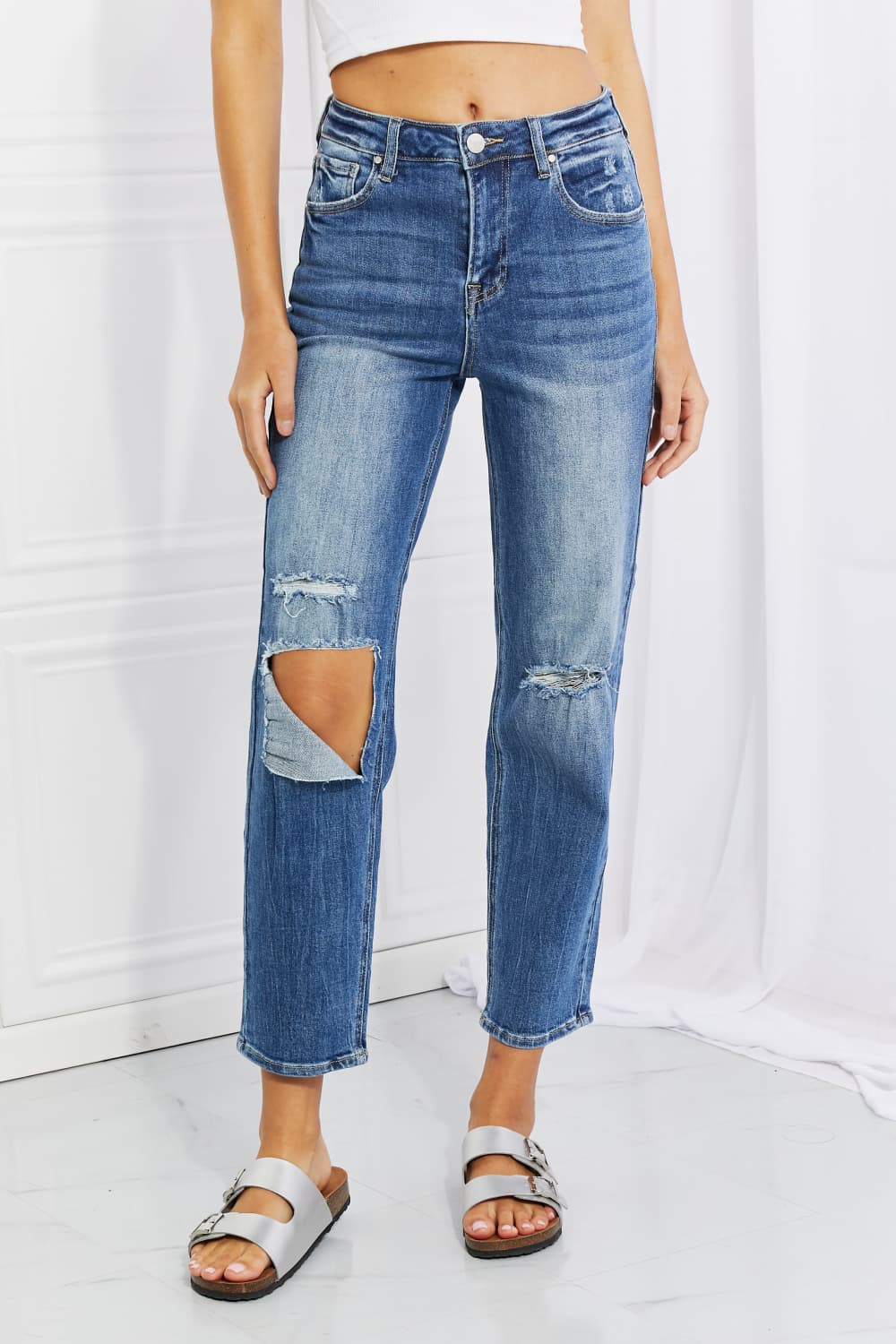 Women’s RISEN Full Size Emily High Rise Relaxed Jeans