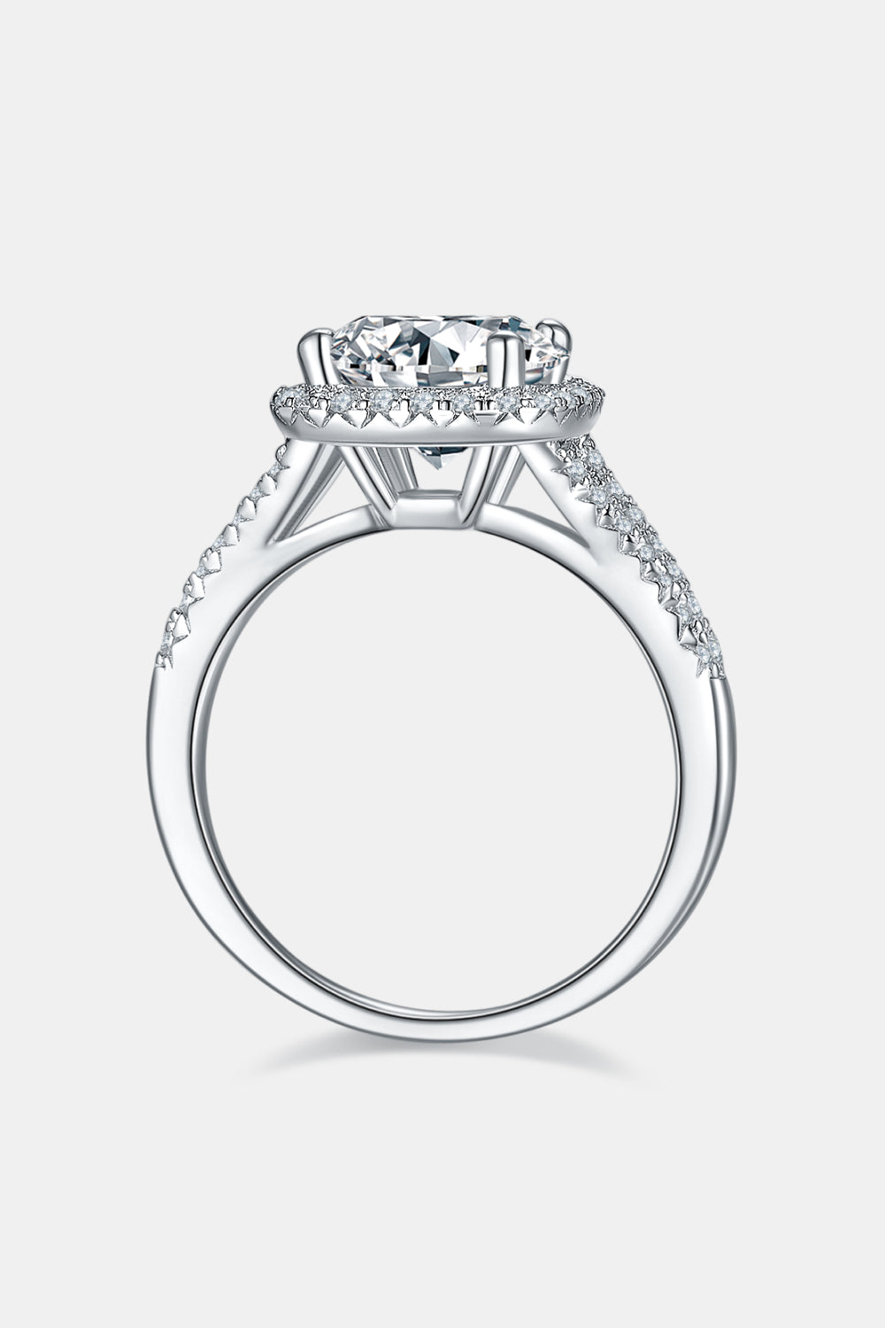 Women’s 3 Carat Moissanite Halo Ring