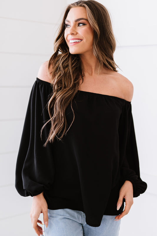 Women’s Off-Shoulder Balloon Sleeve Top