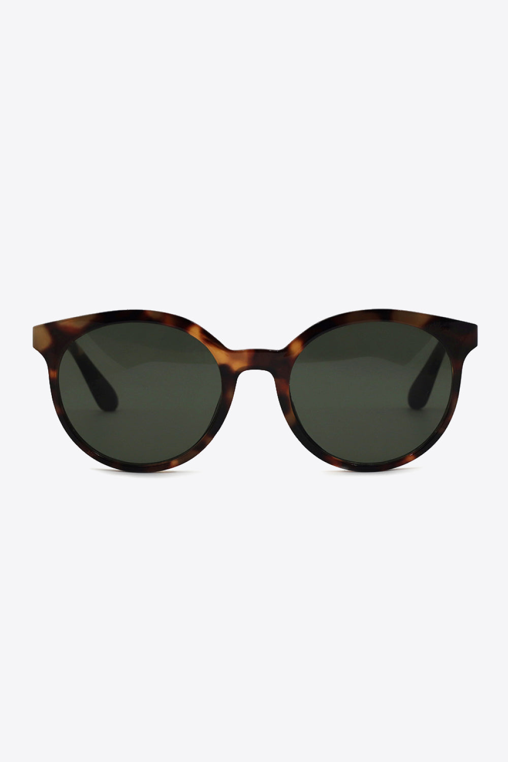 Women’s Tortoiseshell Round Polycarbonate Sunglasses
