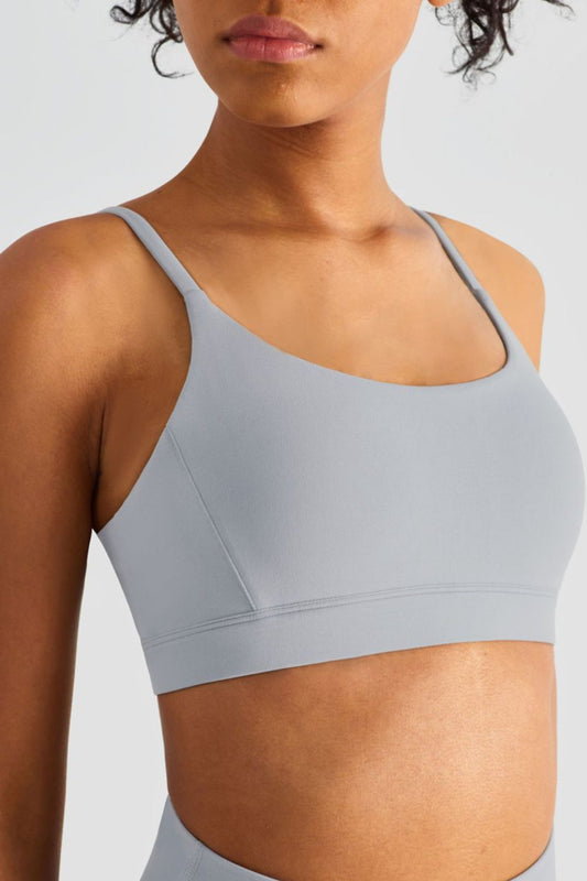 Women’s Spaghetti Strap Round Neck Sports Bra