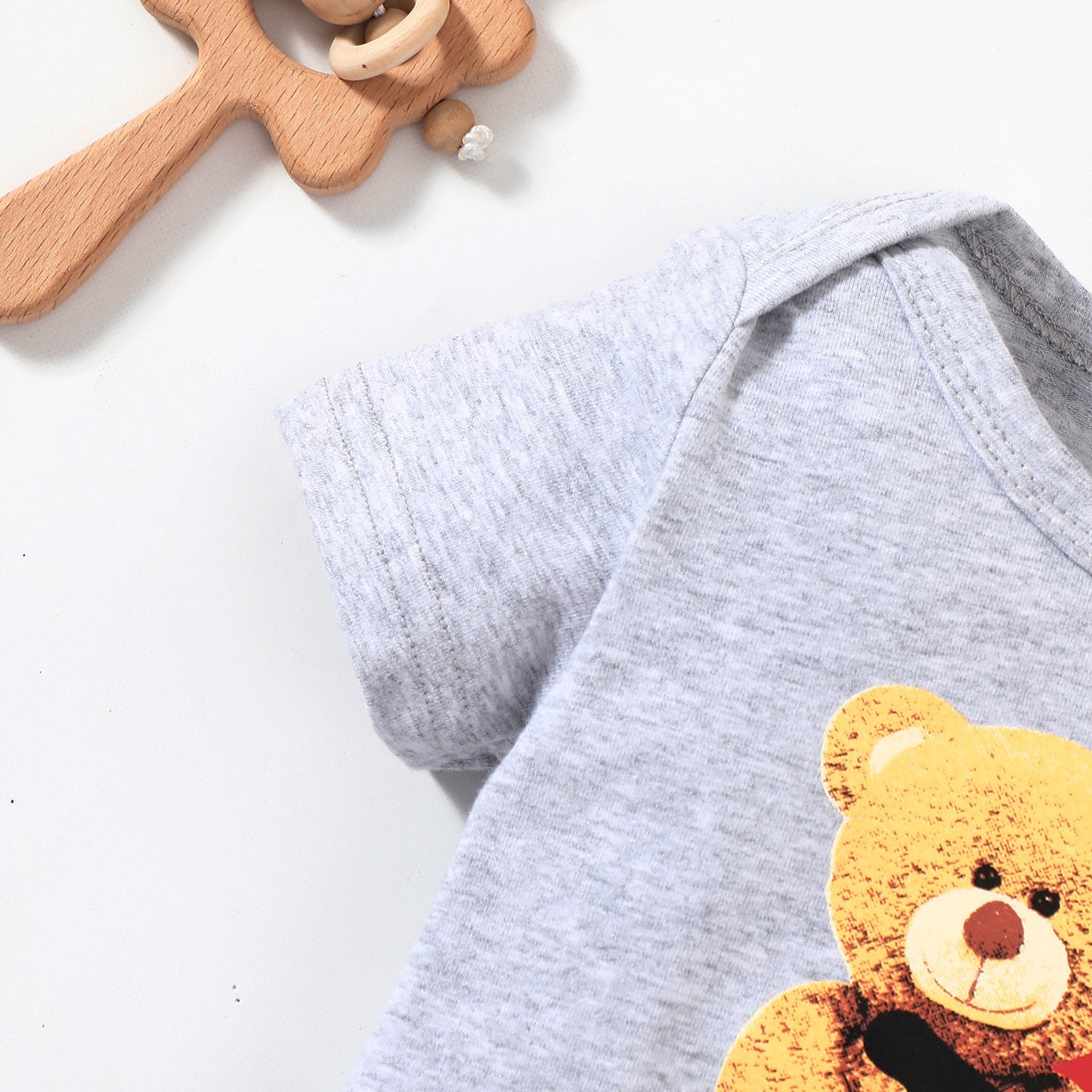Children’s Baby Bear Graphic Short Sleeve Bodysuito Girls