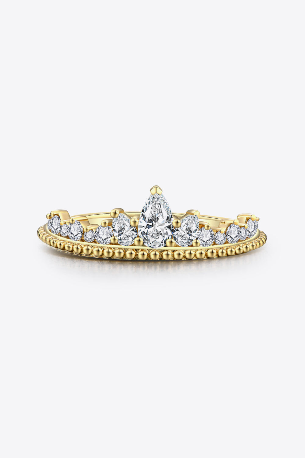 Women’s Crown Shape Moissanite Ring