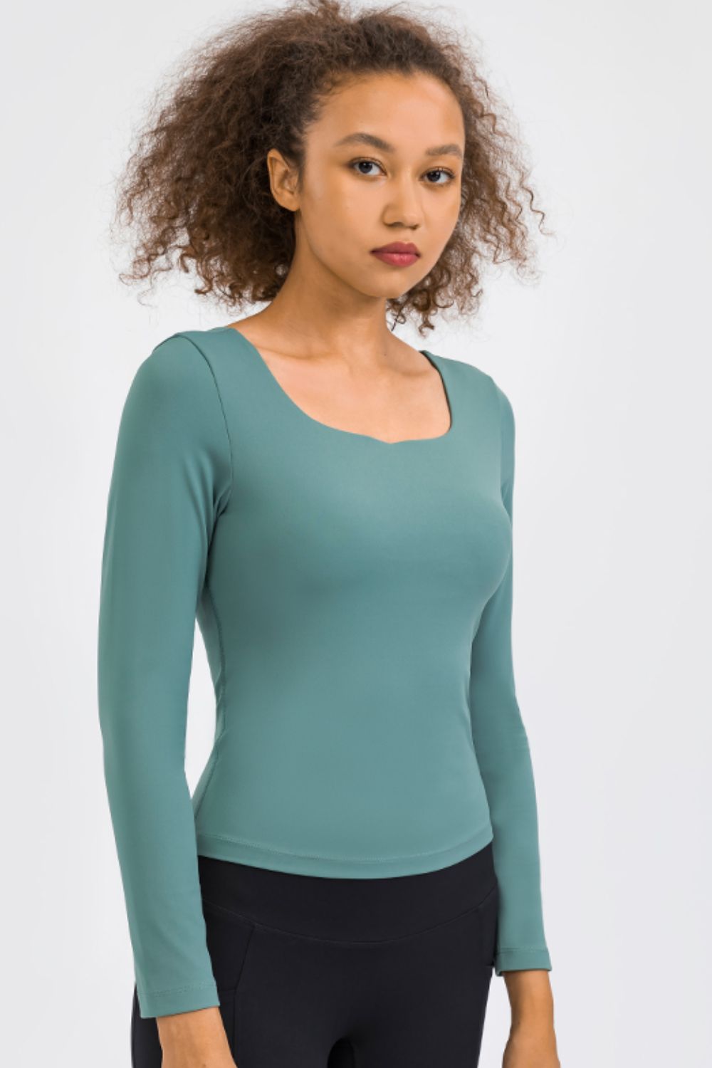 Women’s Feel Like Skin Highly Stretchy Long Sleeve Sports Top