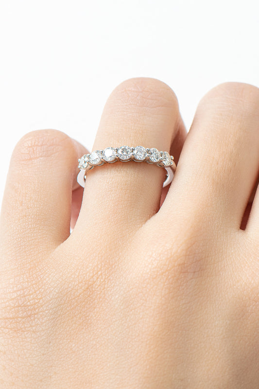 Women’s Can't Stop Your Shine Moissanite Platinum-Plated Ring