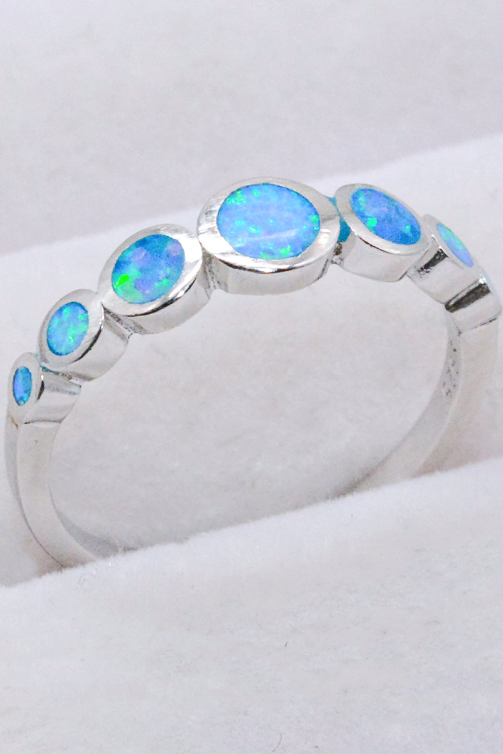 Women’s 925 Sterling Silver Multi-Opal Ring