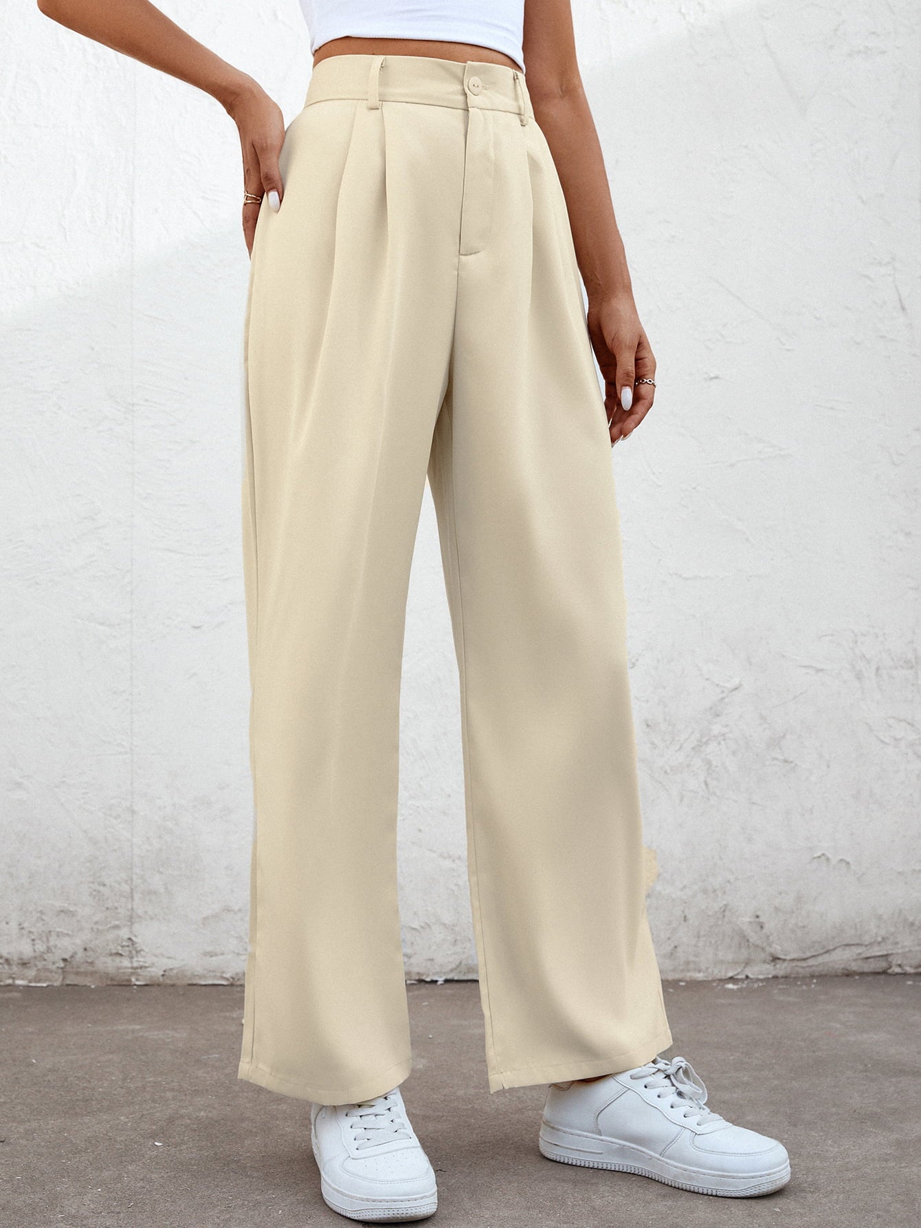 Women’s High Waist Straight Leg Pants