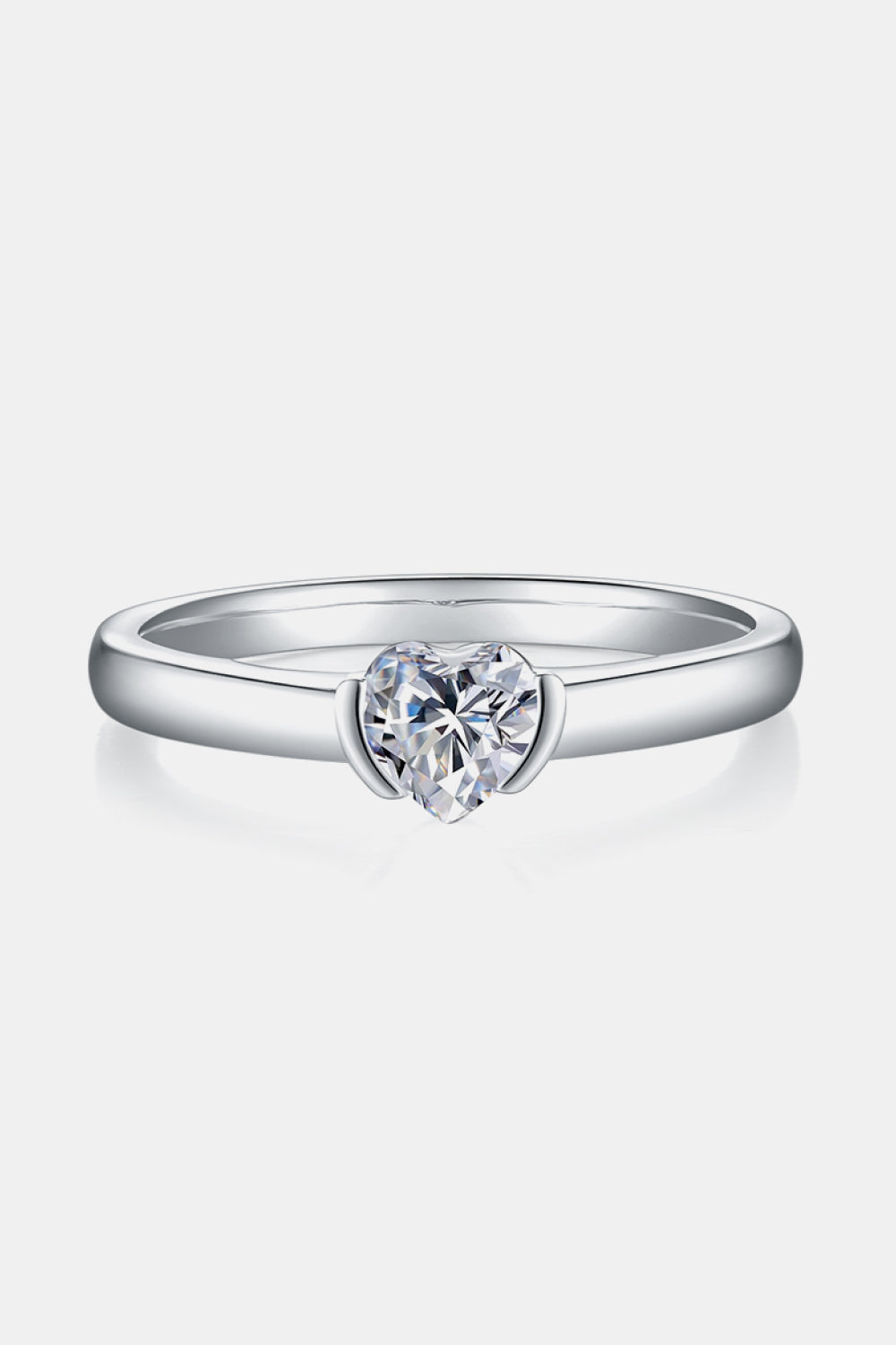 Women’s Moissanite 925 Sterling Silver Solitaire Ring