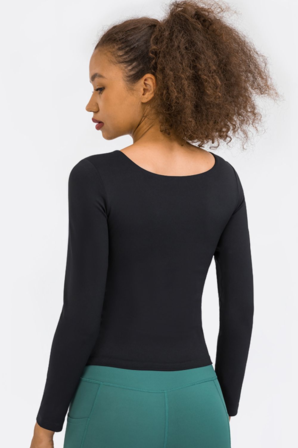 Women’s Feel Like Skin Highly Stretchy Long Sleeve Sports Top