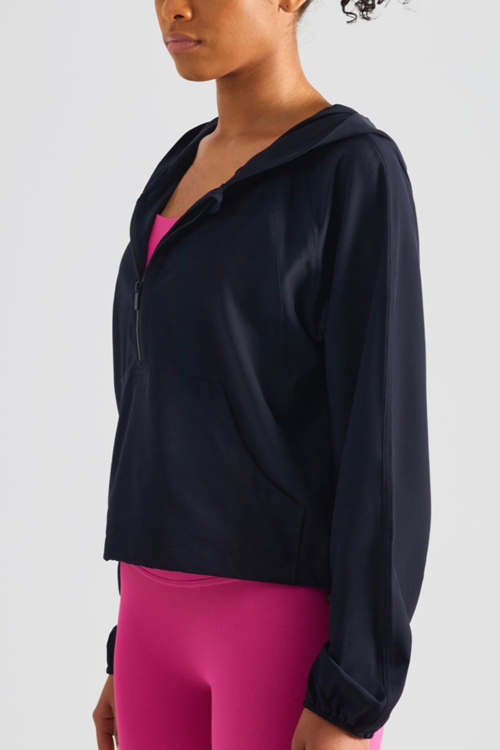 Women’s Half-Zip Hooded Sports Top