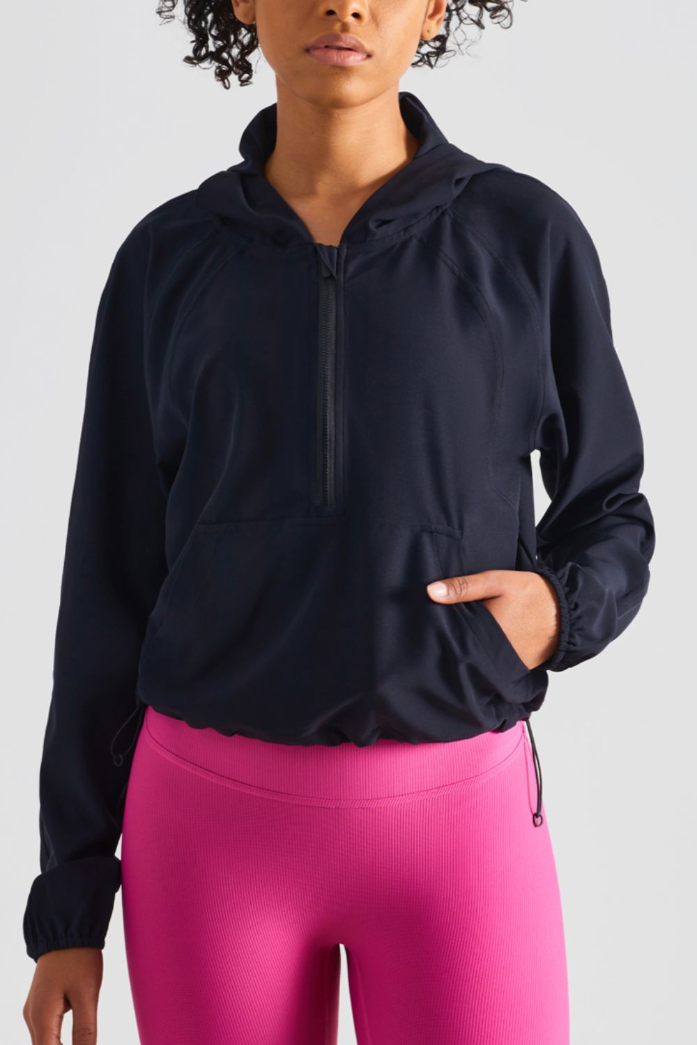 Women’s Half-Zip Hooded Sports Top