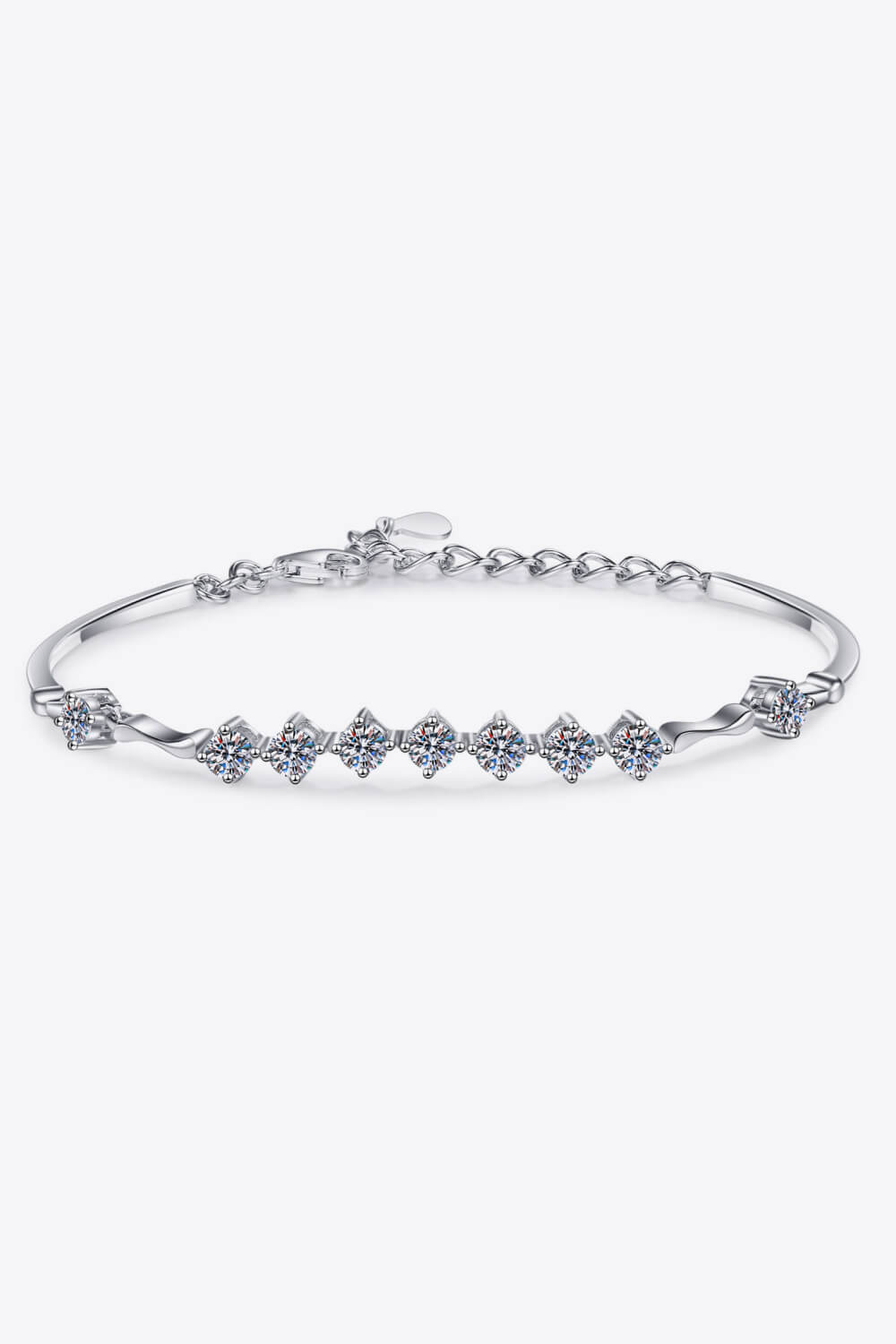 Women’s Moissanite 925 Sterling Silver Bracelet