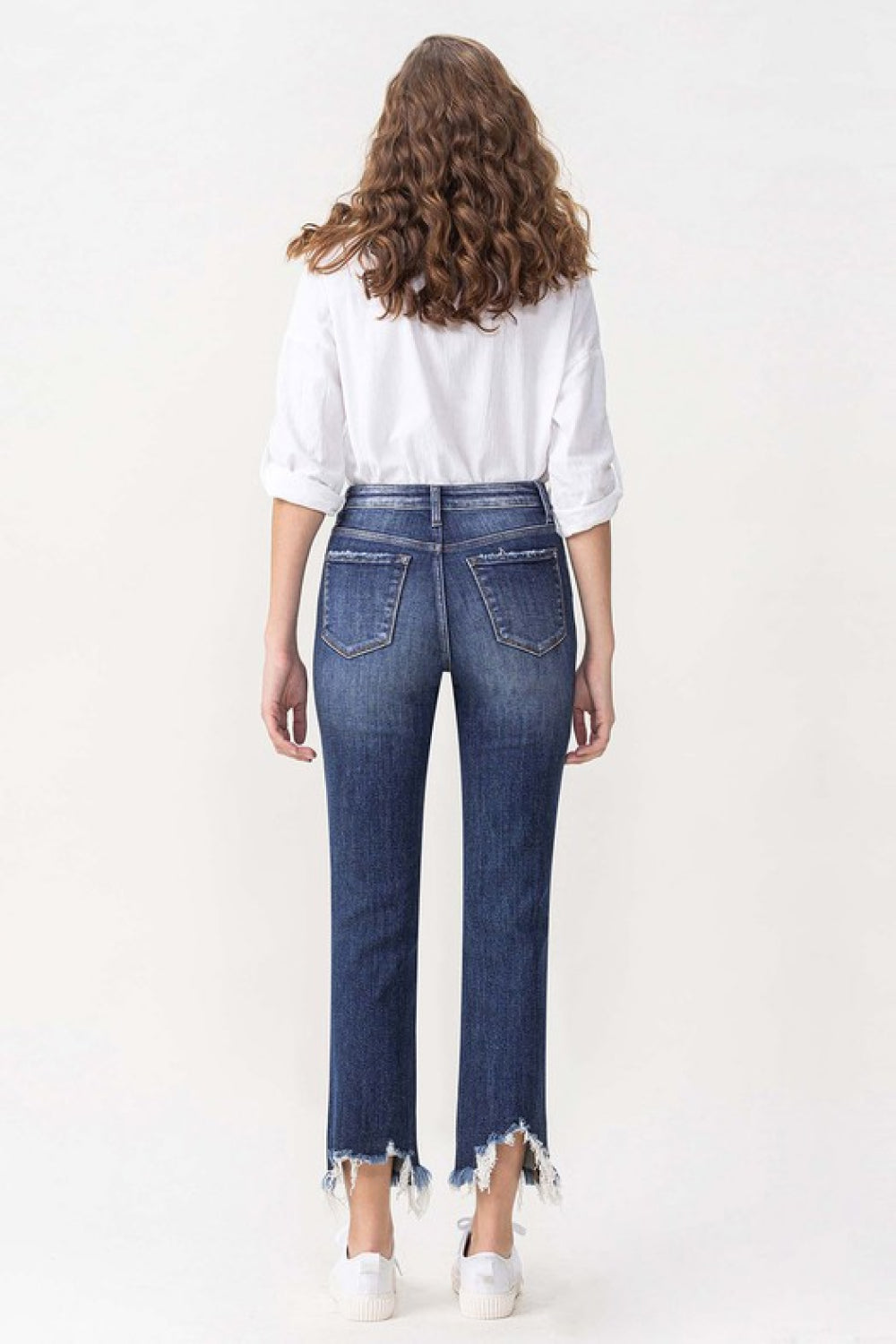 Women’s Lovervet Jackie Full Size High Rise Crop Straight Leg Jeans