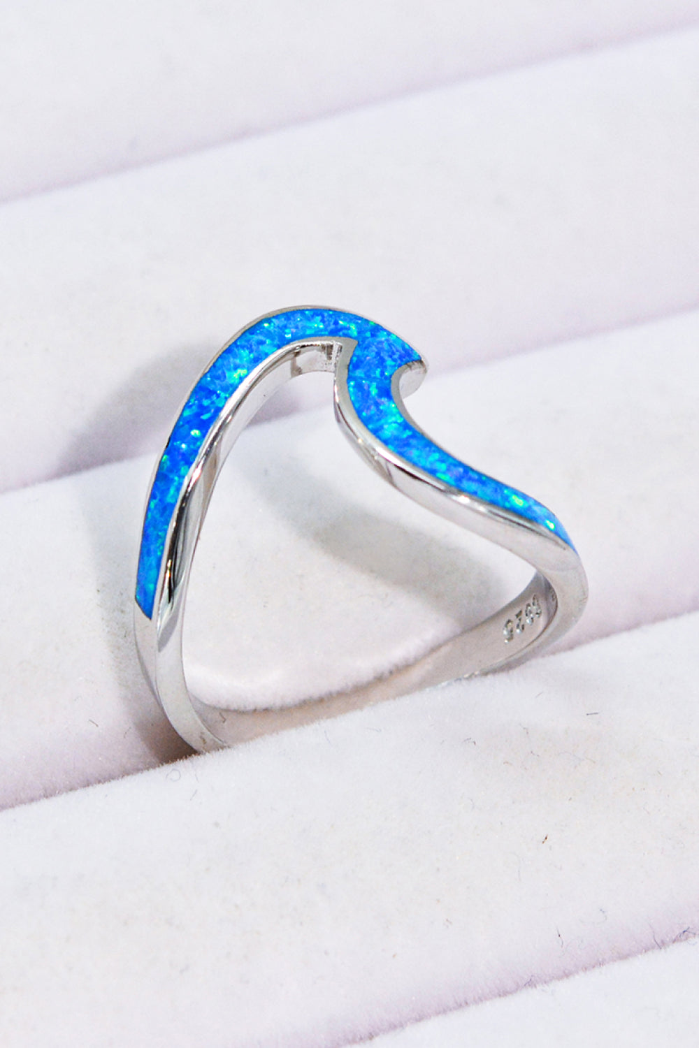 Women’s Opal Contrast 925 Sterling Silver Ring