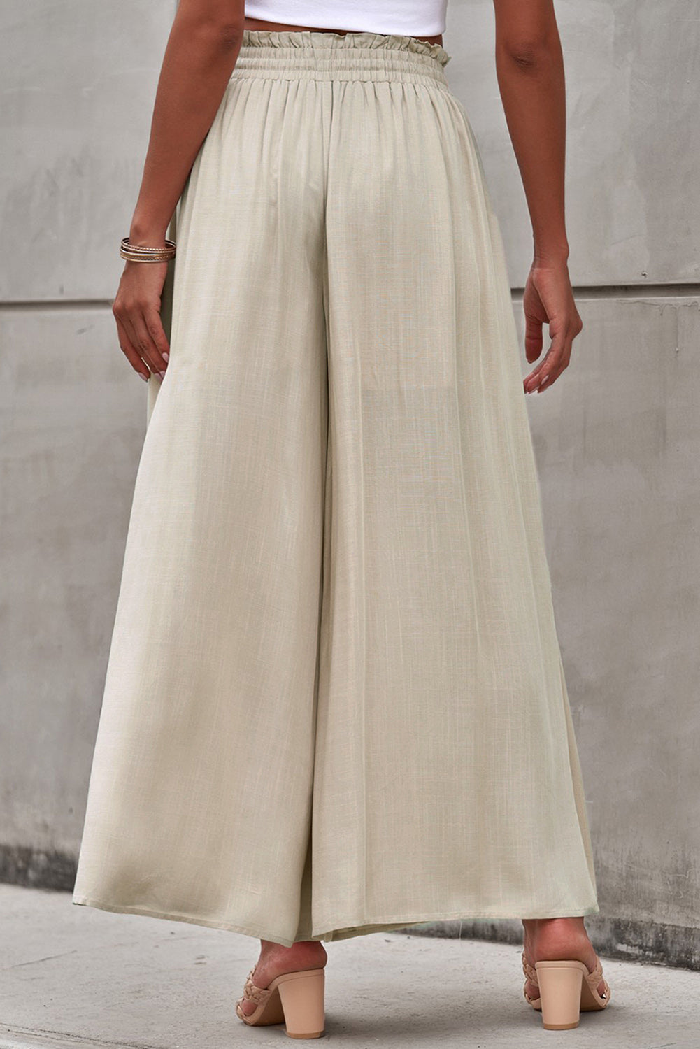 Women’s Drawstring Waist Wide Leg Pants