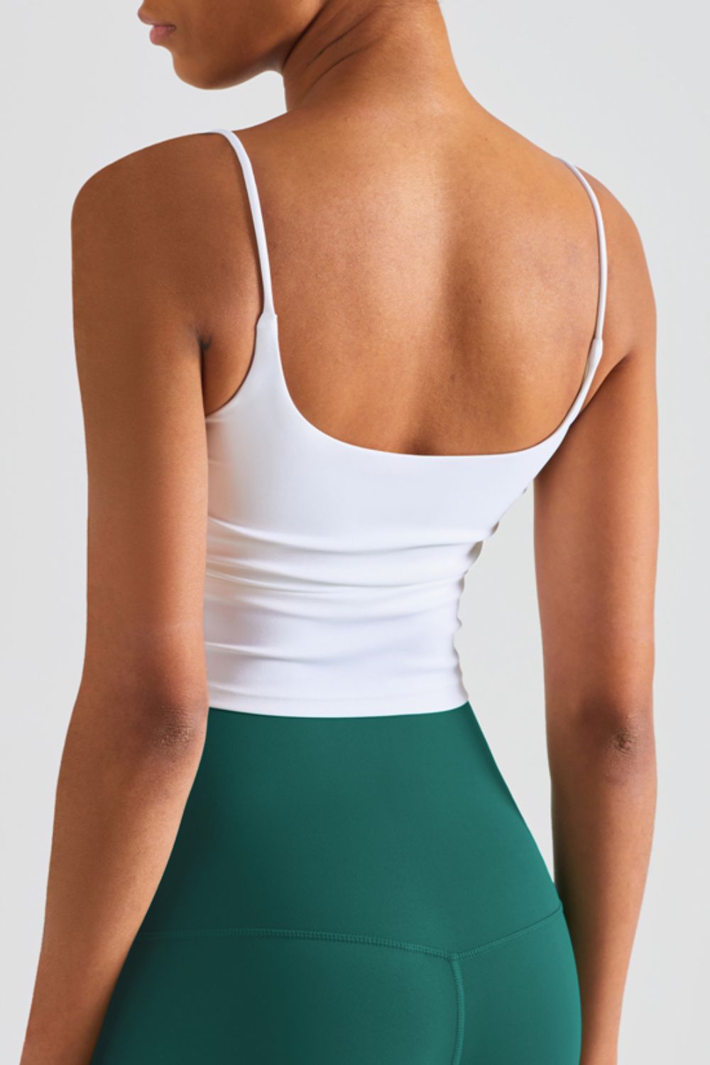 Women’s Gathered Detail Cropped Sports Cami
