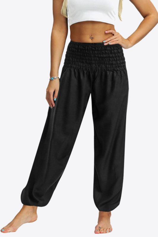 Women’s Smocked Joggers with Pockets