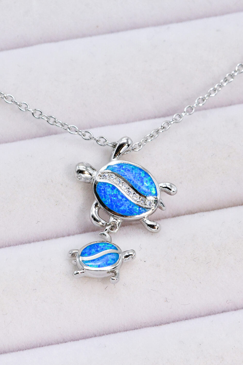 Women’s Opal Turtle Pendant Necklace