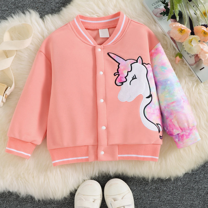Children’s Girls Unicorn Graphic Long Sleeve Jacket
