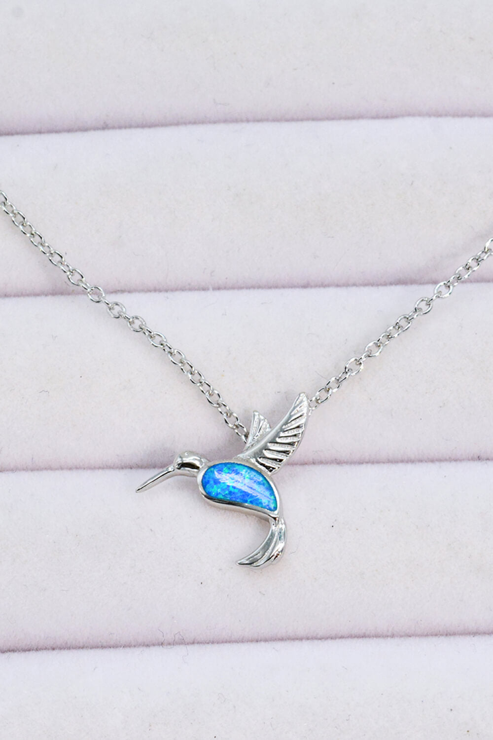 Women’s Opal Bird 925 Sterling Silver Necklace