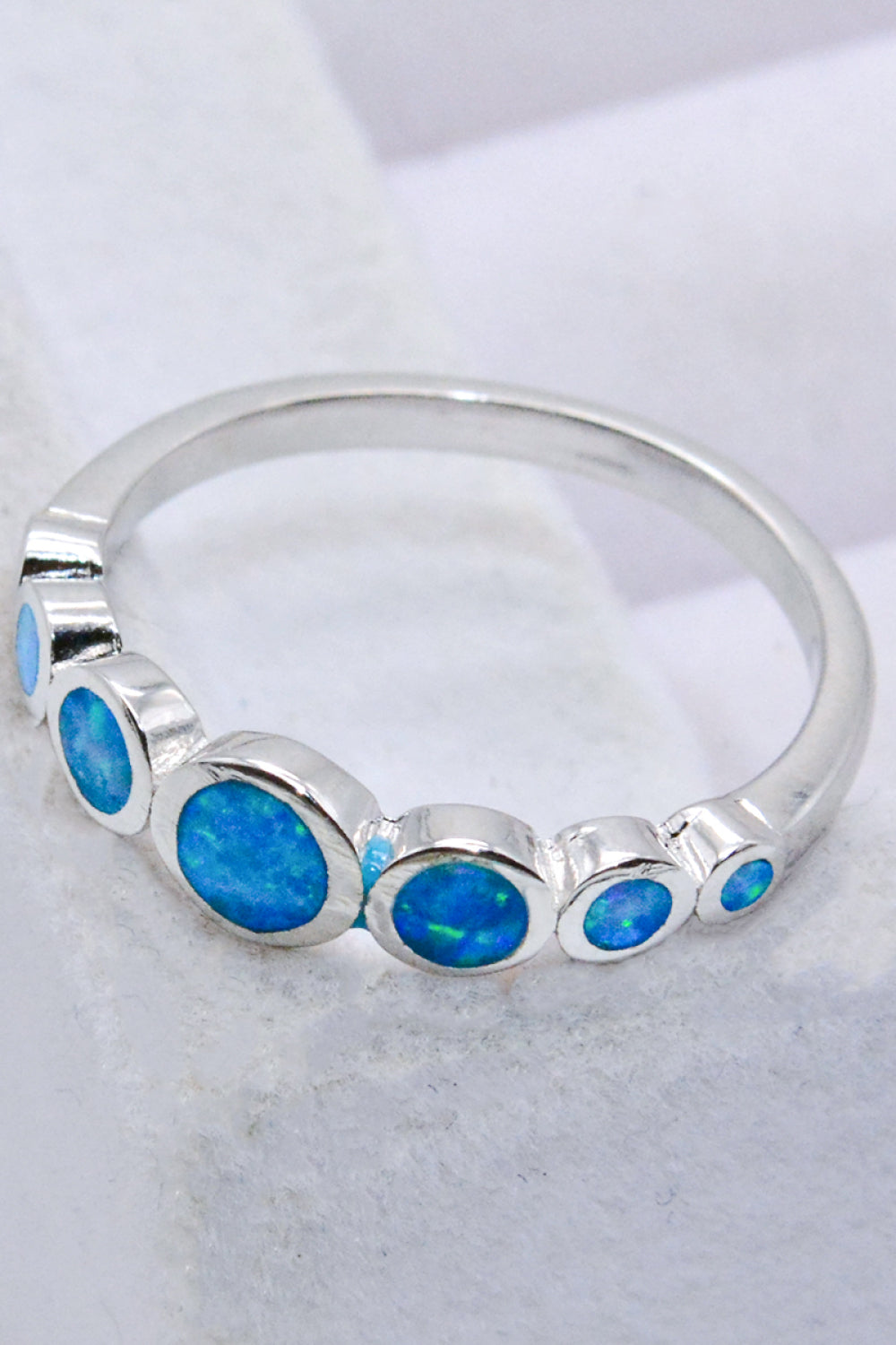 Women’s 925 Sterling Silver Multi-Opal Ring