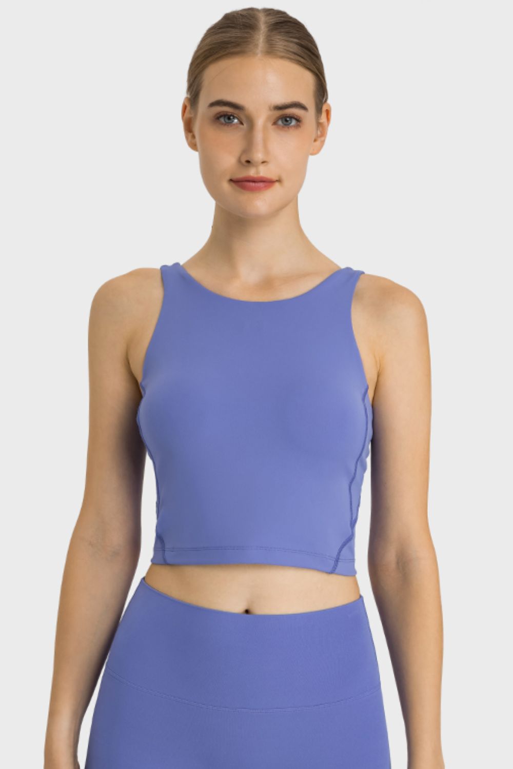 Women’s Feel Like Skin Highly Stretchy Cropped Sports Tank