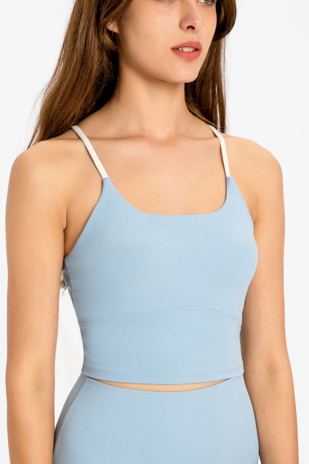 Women’s Crisscross Back Scoop Neck Sports Cami