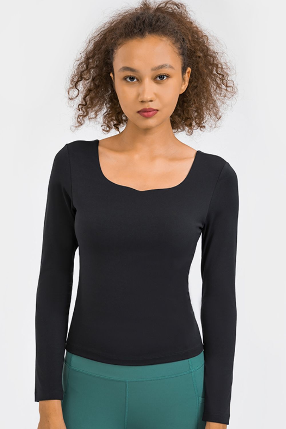 Women’s Feel Like Skin Highly Stretchy Long Sleeve Sports Top