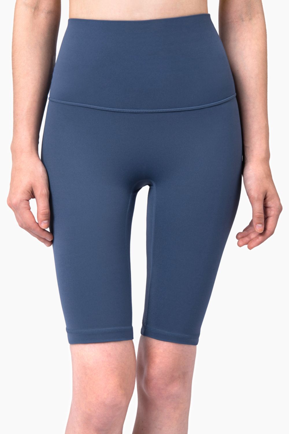 Women’s Breathable High-Rise Wide Waistband Biker Shorts
