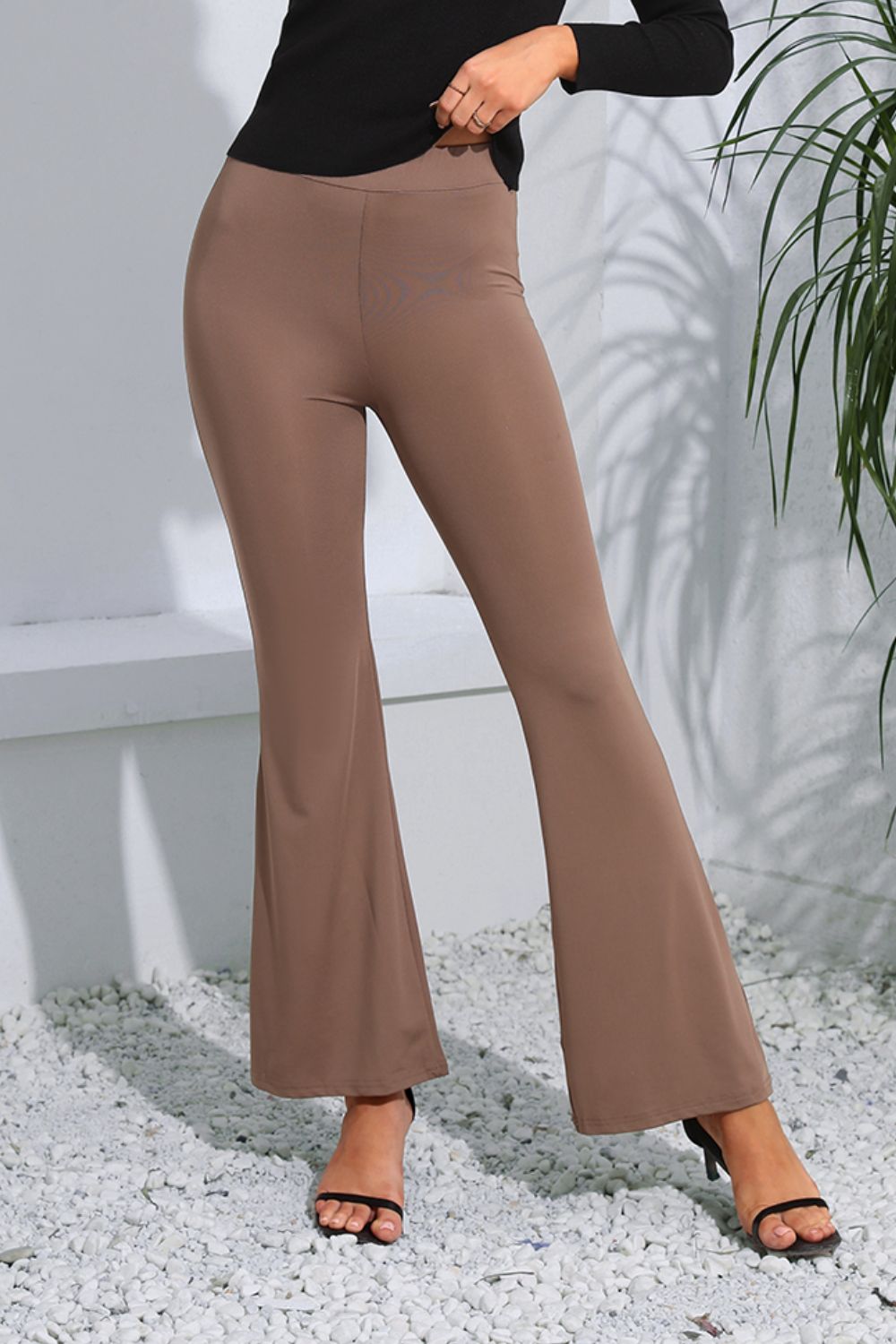 Women’s High Waist Long Flare Pants