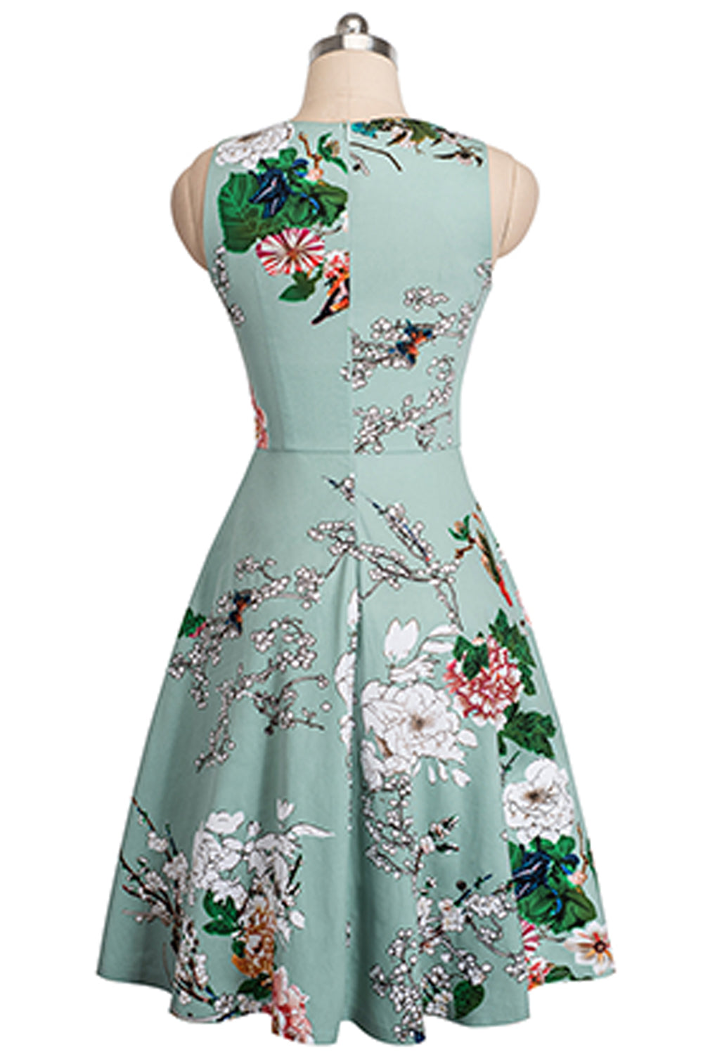 Women’s Printed Smocked Waist Sleeveless Dress