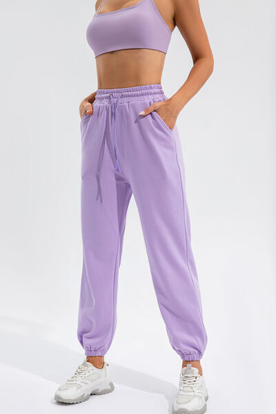 Women’s Drawstring Active Pants with Pockets