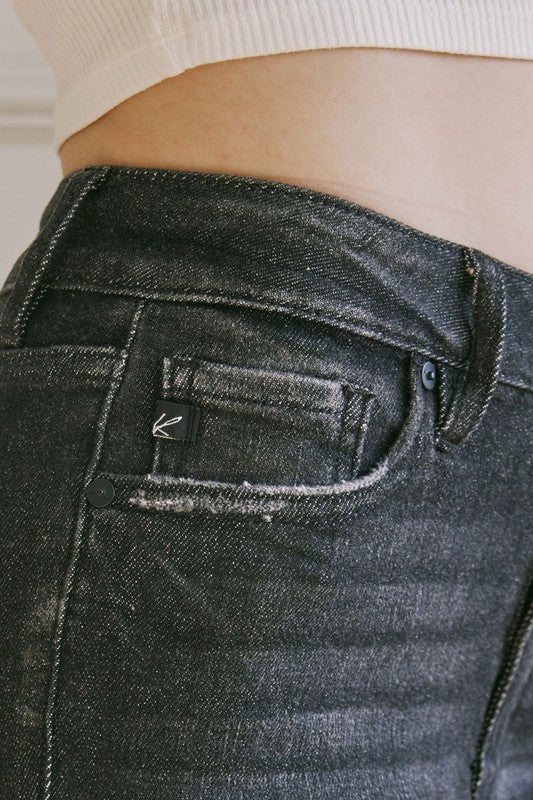 Women’s Kancan High Rise Raw Hem Cropped Jeans
