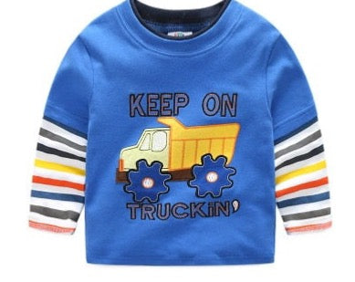 Kids Boys T-shirt Long Sleeve Size 2T-10